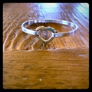 Tiffany & Co 2003 Heart Hook Bangle Bracelet